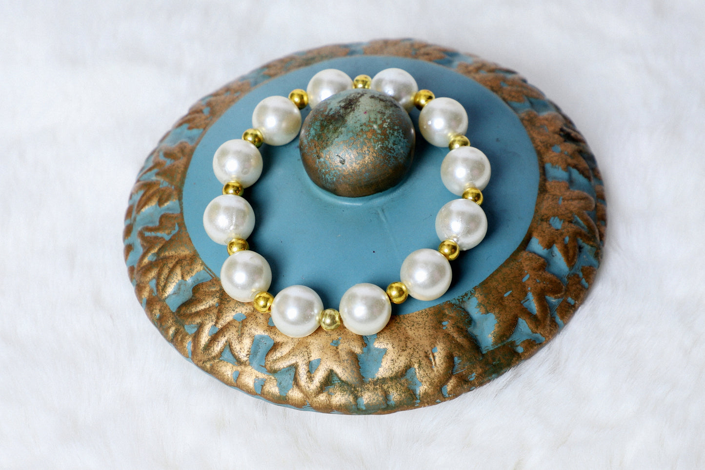 Bracelet Gold Pearl