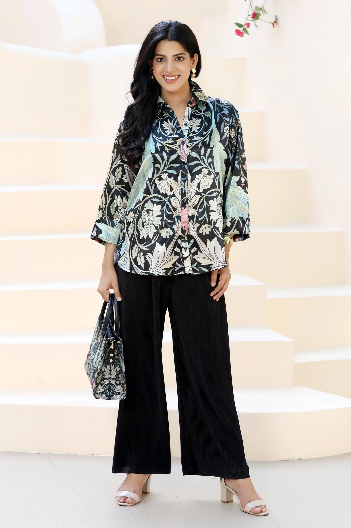 Golden Hour Shirt William Morris Black