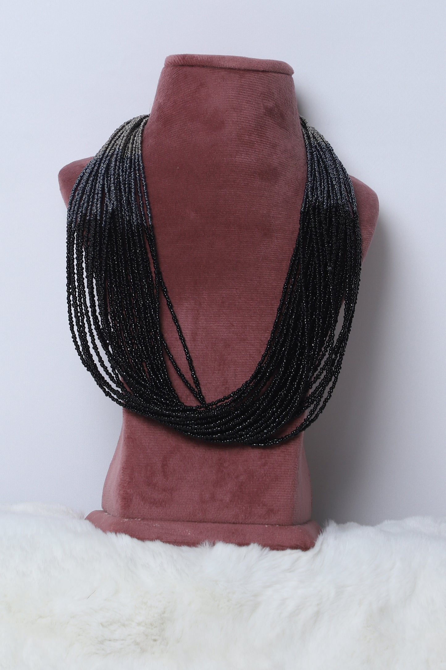 Necklace Shaded Bloom Black