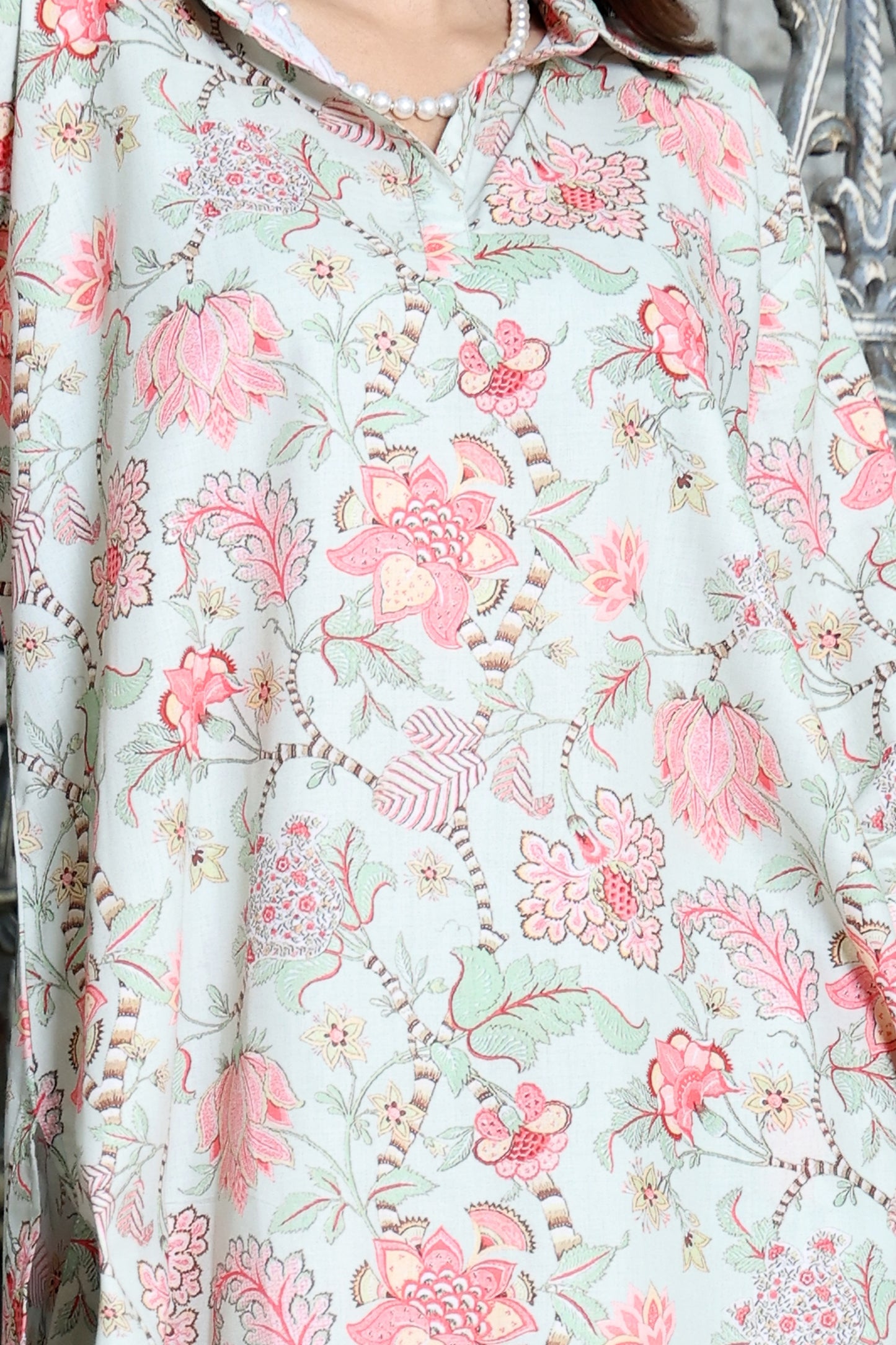 Signature Co-ord Set Pastel Green Floral