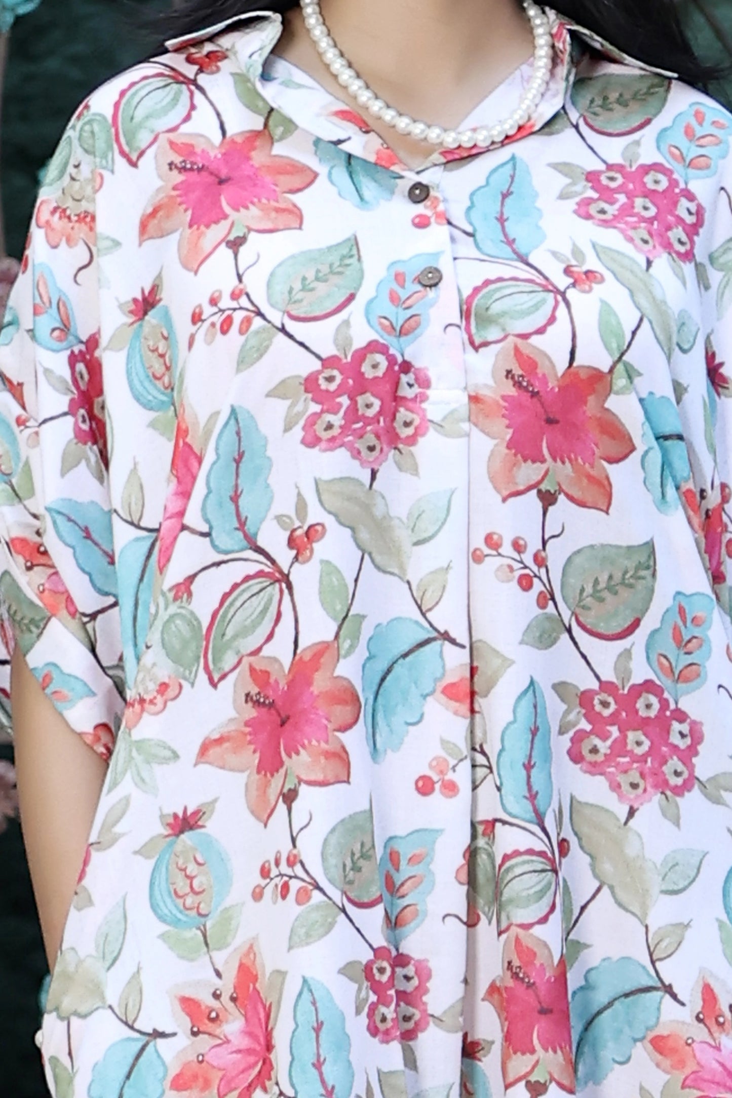 Boho Dress Cream Floral Print