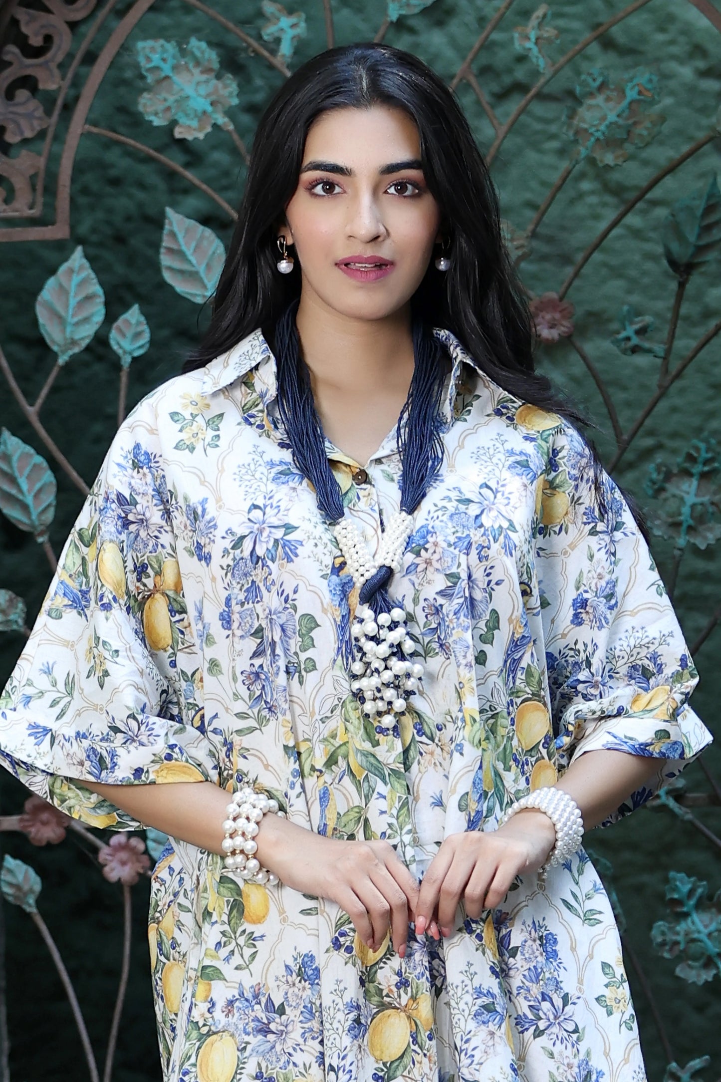 Boho Dress Lemon Print