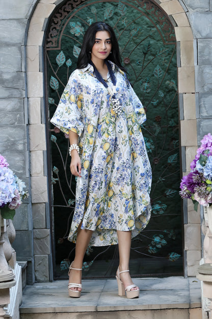 Boho Dress Lemon Print