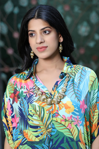 Boho Dress Parrot Print