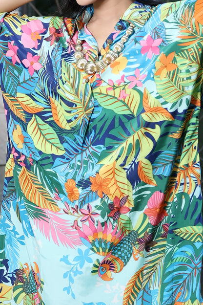 Boho Dress Parrot Print