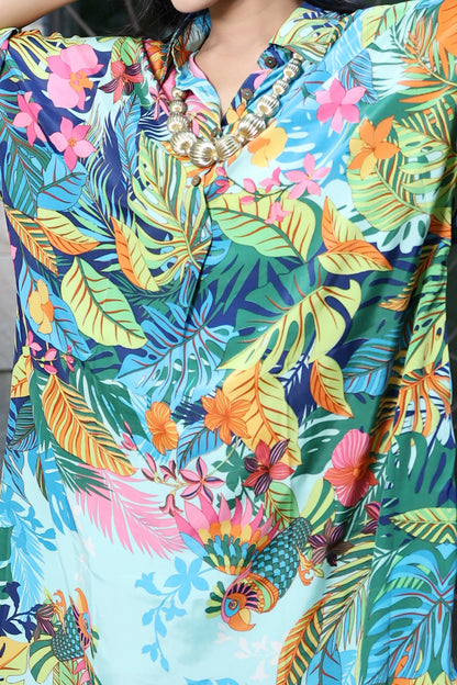 Boho Dress Parrot Print