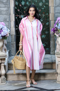 Boho Dress Pink Stripe
