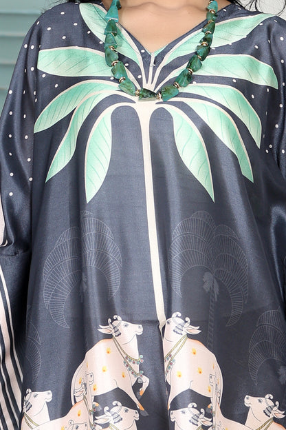 Boho Kaftan Cow Print