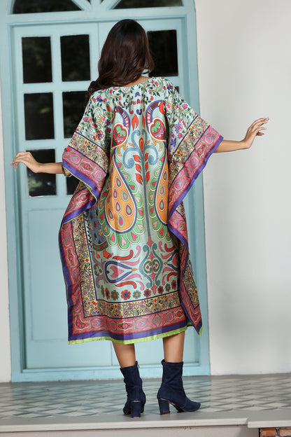 Boho Kaftan Peacock Light Aqua