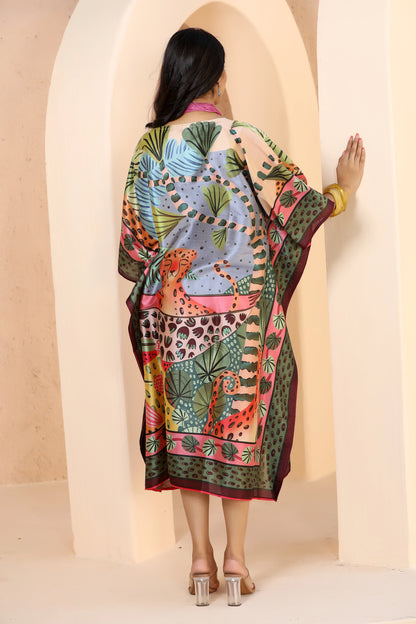 Boho Kaftan Tiger Print