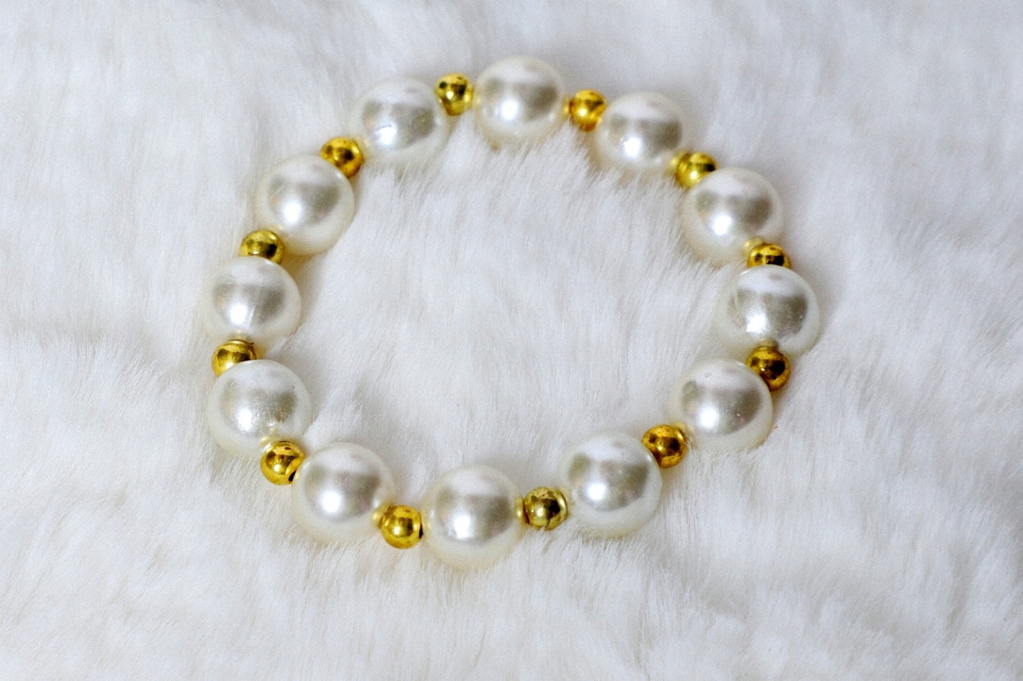 Bracelet Gold Pearl