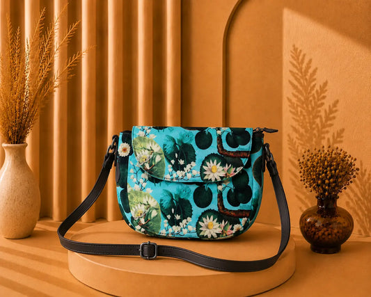 Messenger Bag Lotus Pond Light Aqua