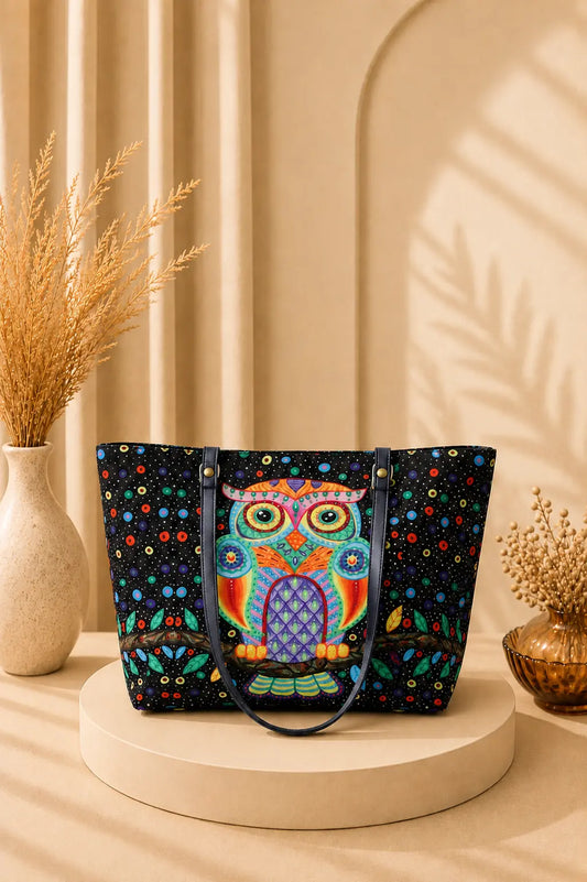 Shopper Single Black Owl