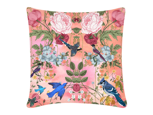 Cushion Covers Garden print Peach
