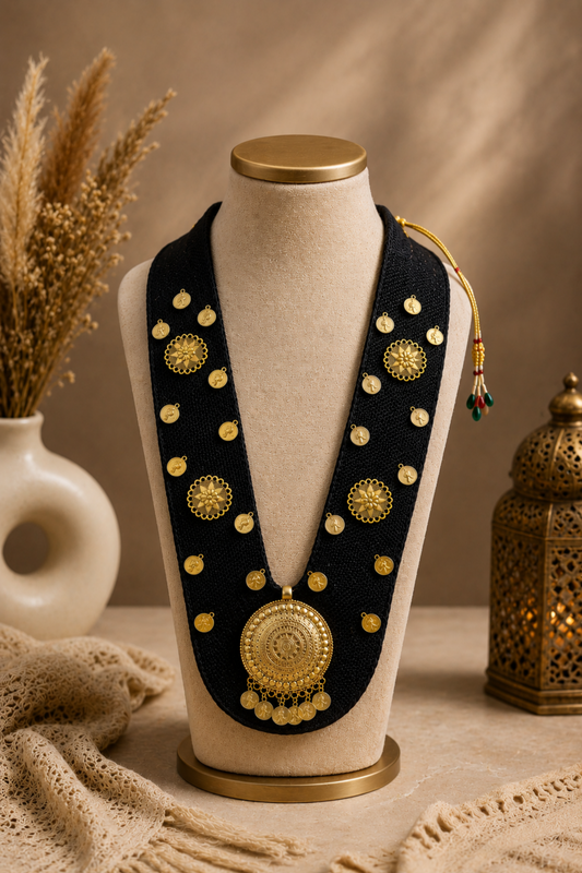 Necklace Jute Black