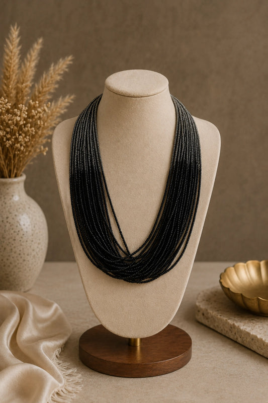Necklace Shaded Bloom Black