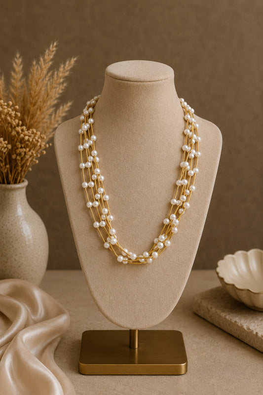Necklace Pearl Gold