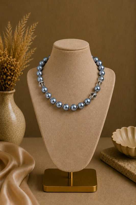 Necklace Moon Mist Grey