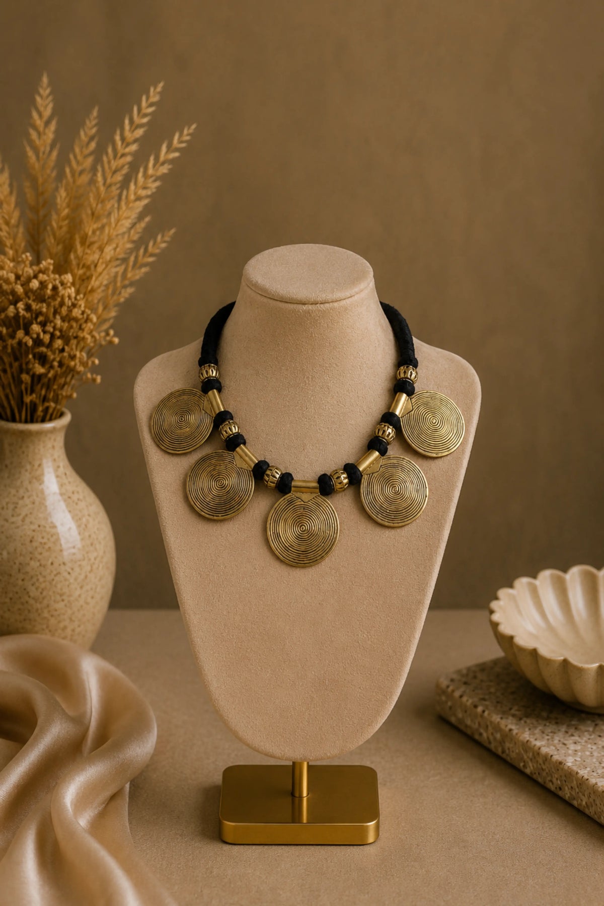 Necklace Gold Swirl