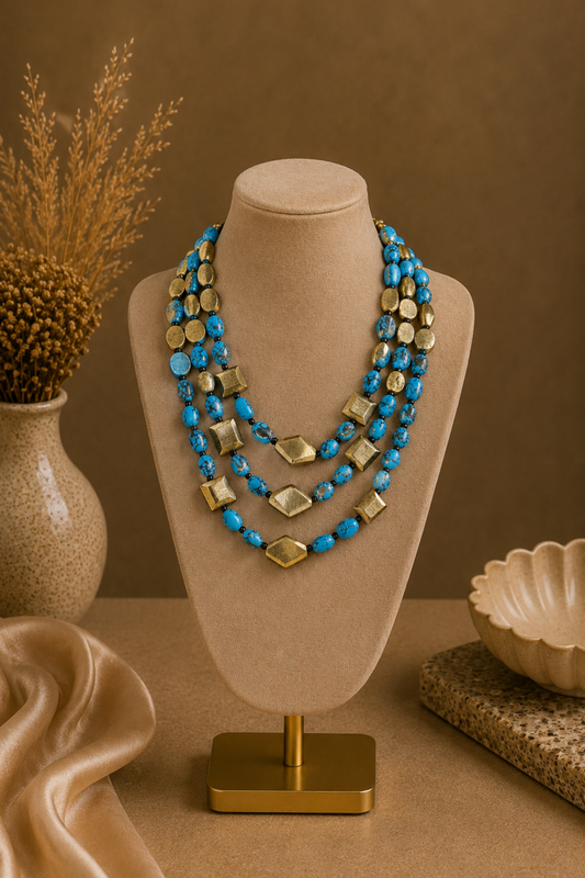 Necklace Blue Bloom