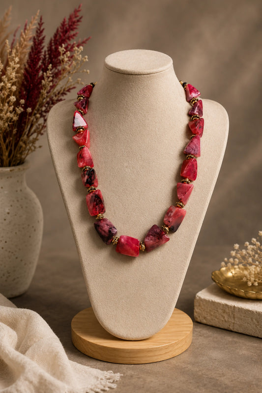Necklace Uncut Coral