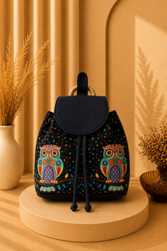 Diva Bag Single Black Owl