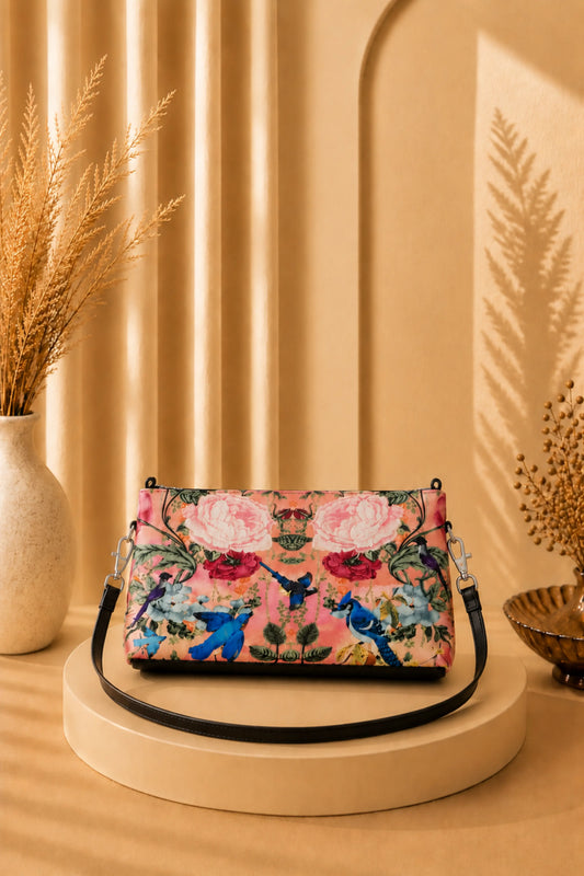Eva Bag Garden print Peach
