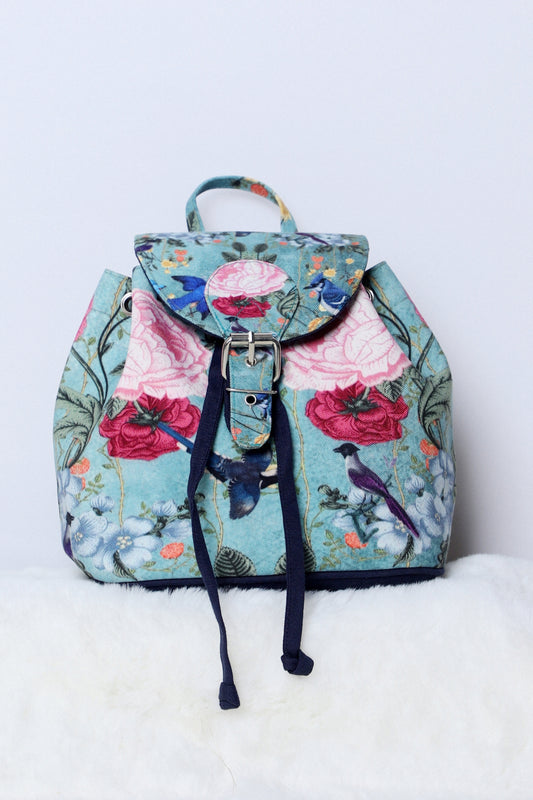 Diva Bag Garden Print Aqua