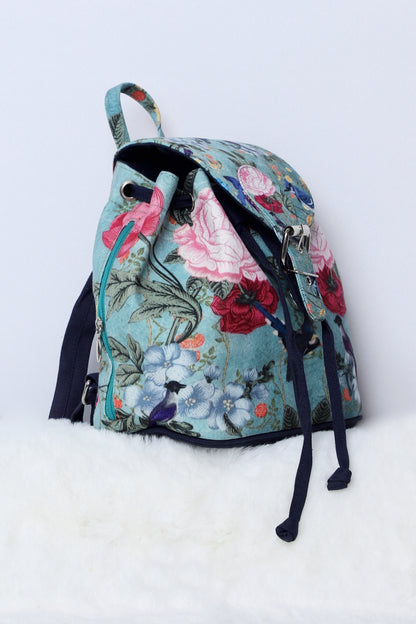 Diva Bag Garden Print Aqua