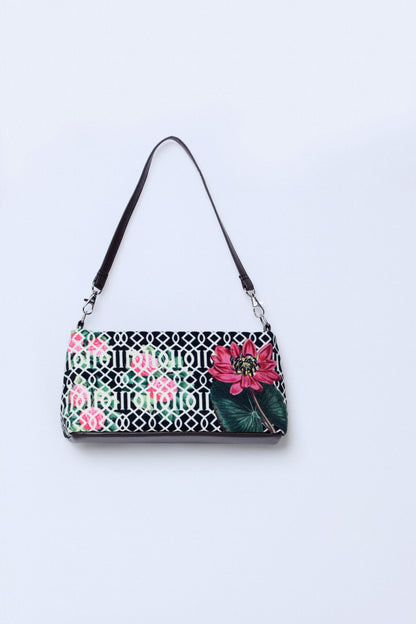 Eva Bag Jaali Lotus Black