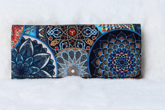 Flap Wallet Mandala Blue