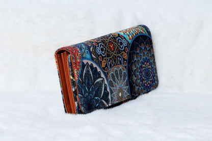 Flap Wallet Mandala Blue