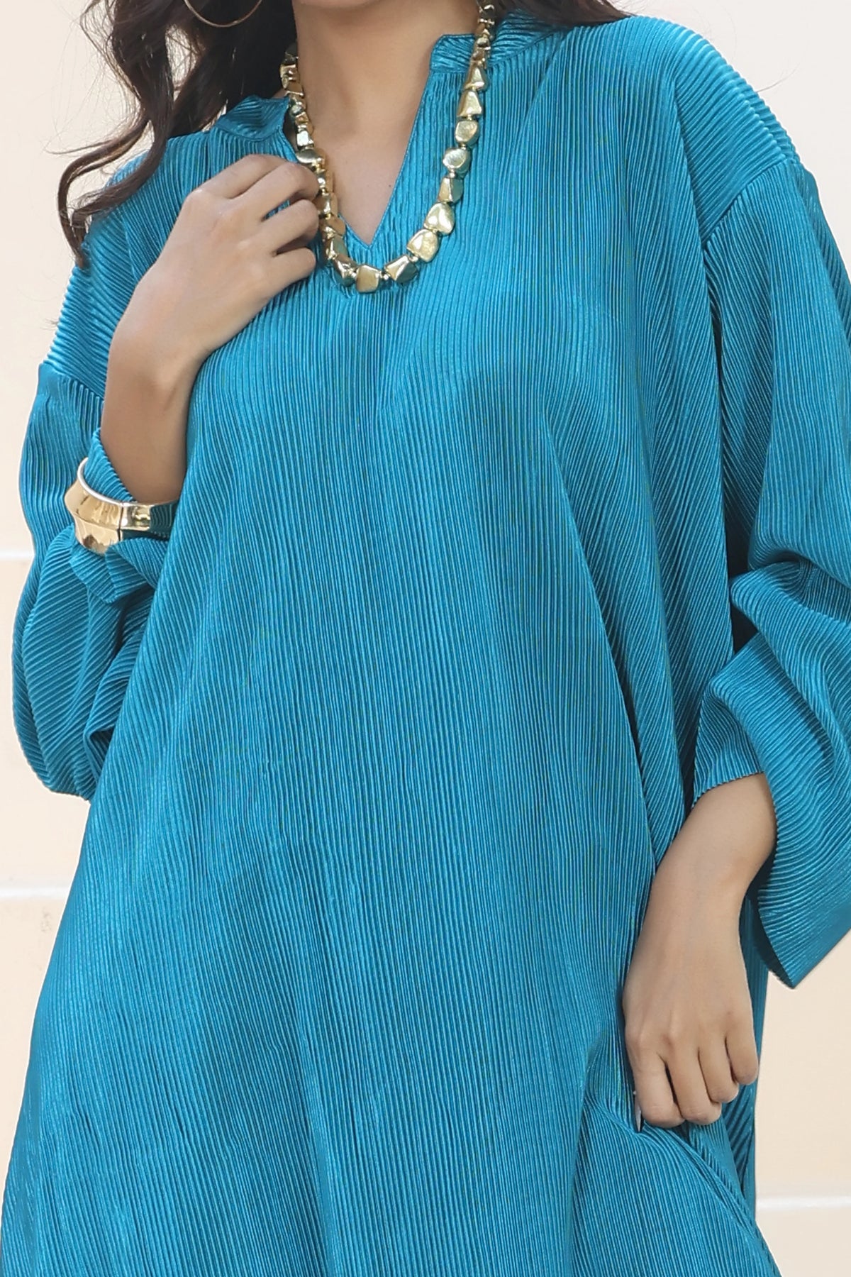 Flow Line Co-ord Set Aqua