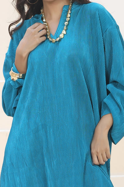 Flow Line Co-ord Set Aqua