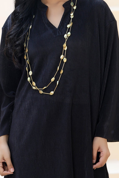 Flow Line Co-ord Set Black