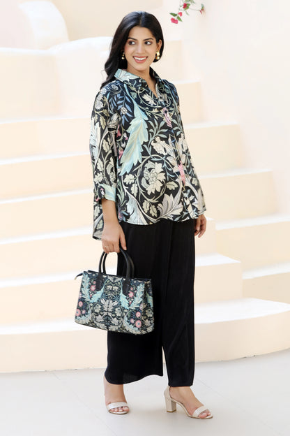 Golden Hour Shirt William Morris Black