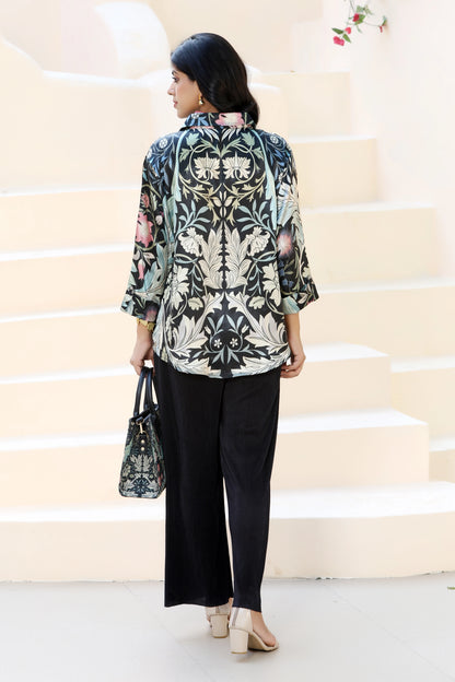 Golden Hour Shirt William Morris Black