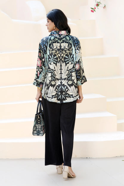 Golden Hour Shirt William Morris Black