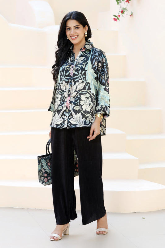 Golden Hour Shirt William Morris Black