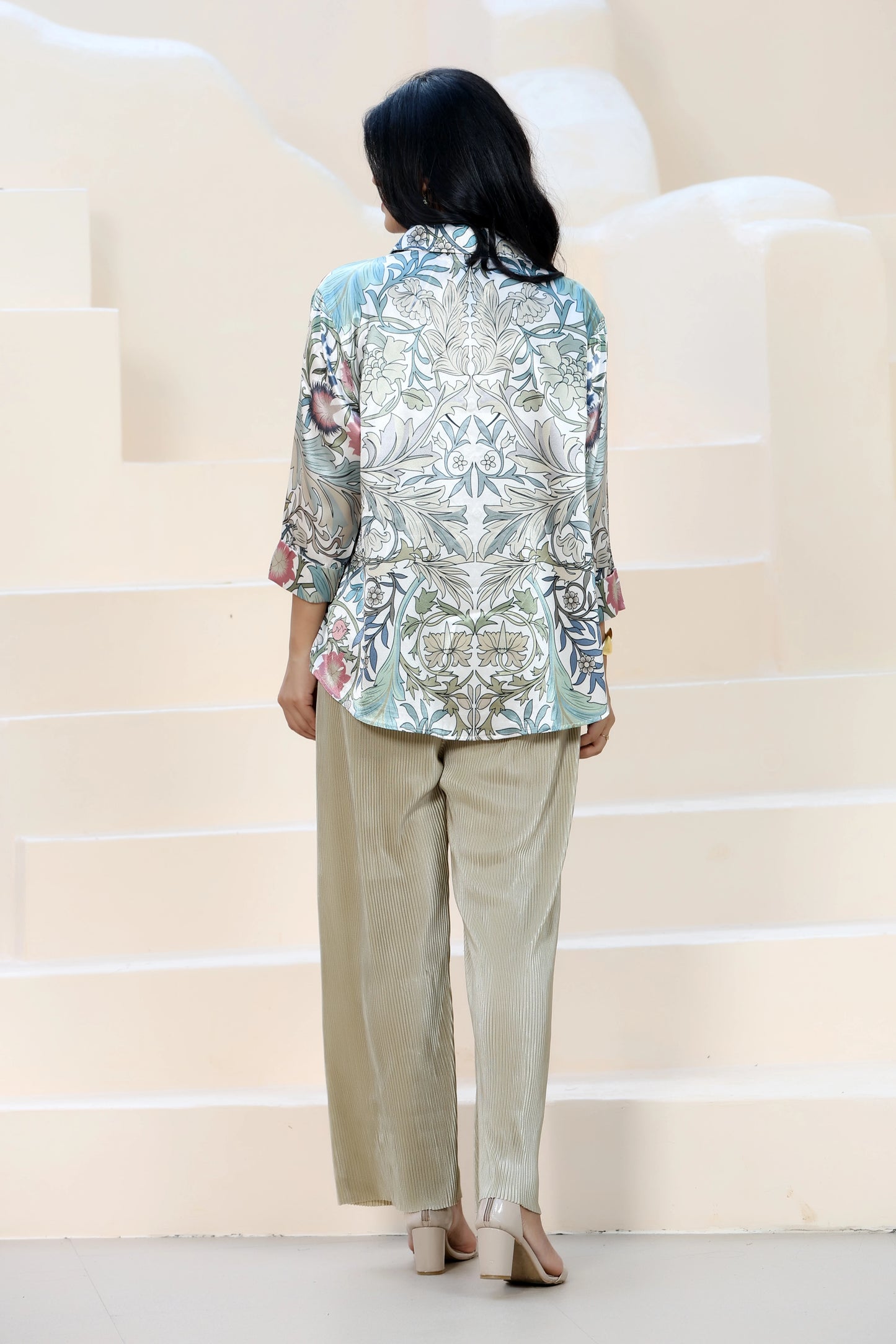 Golden Hour Shirt William Morris Cream