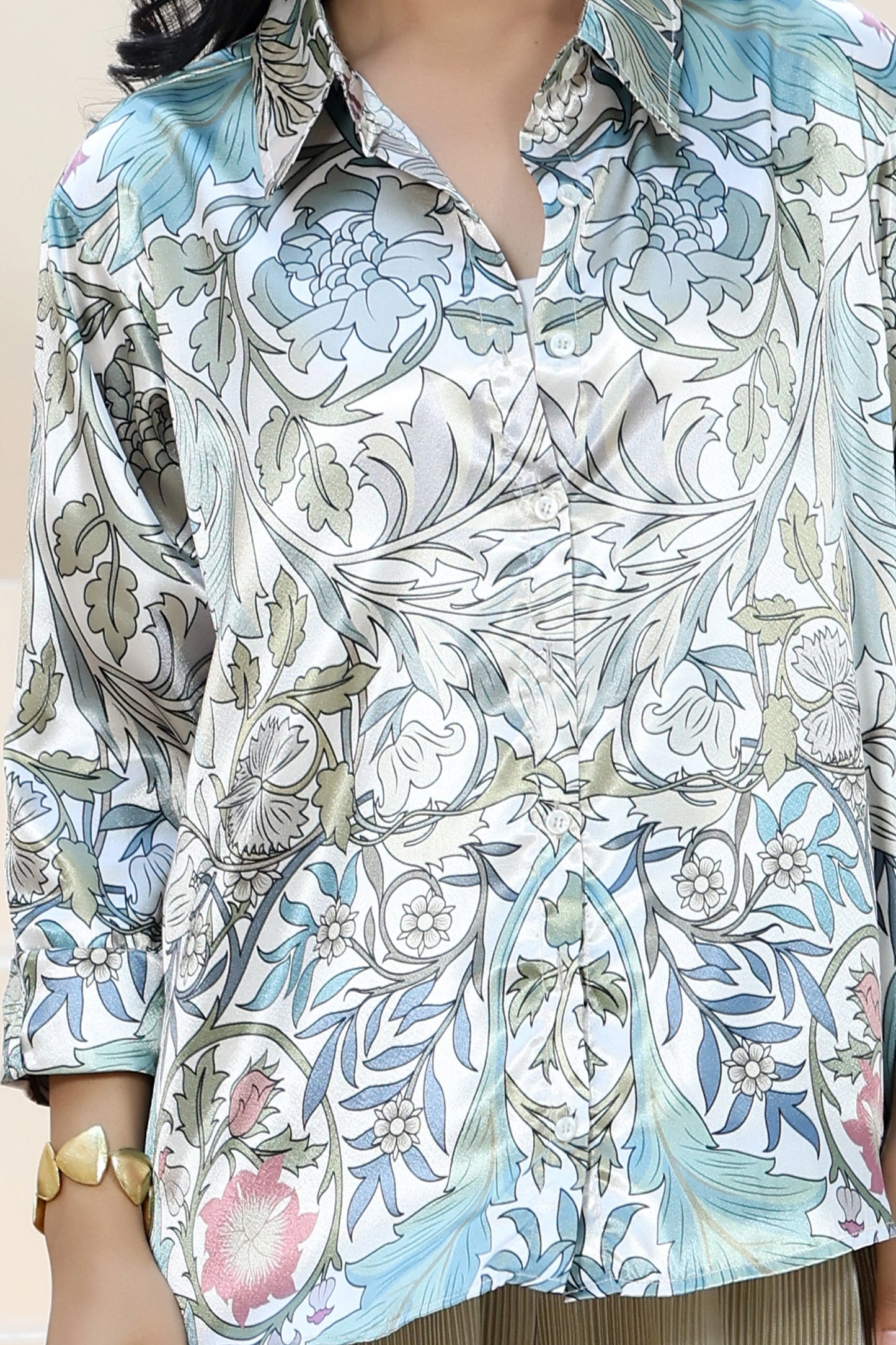 Golden Hour Shirt William Morris Cream