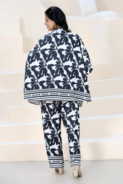 Hazel Kimono Set Black & White