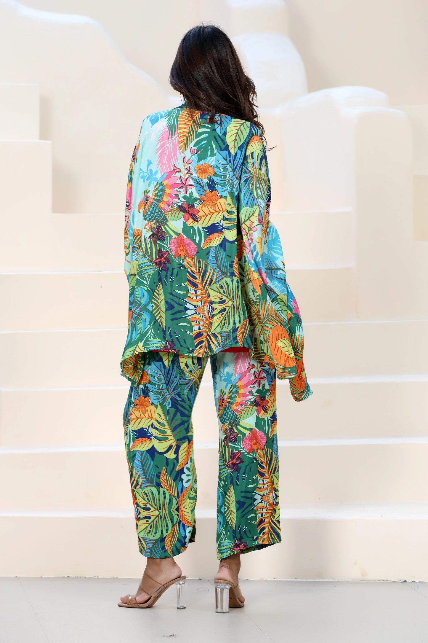 Hazel Kimono Set Parrot