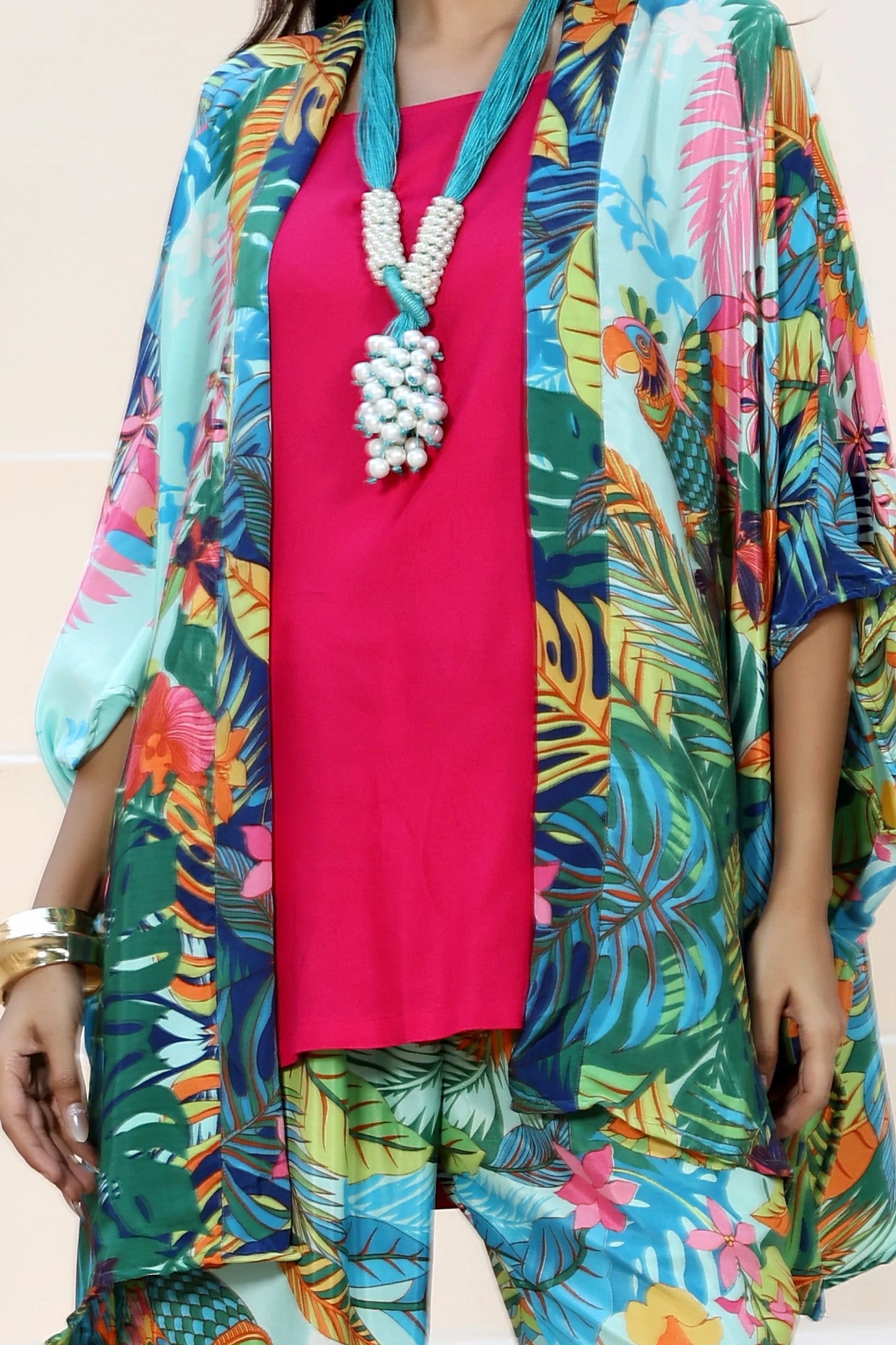 Hazel Kimono Set Parrot