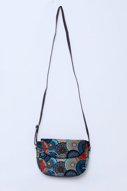 Messenger Bag Mandala Blue
