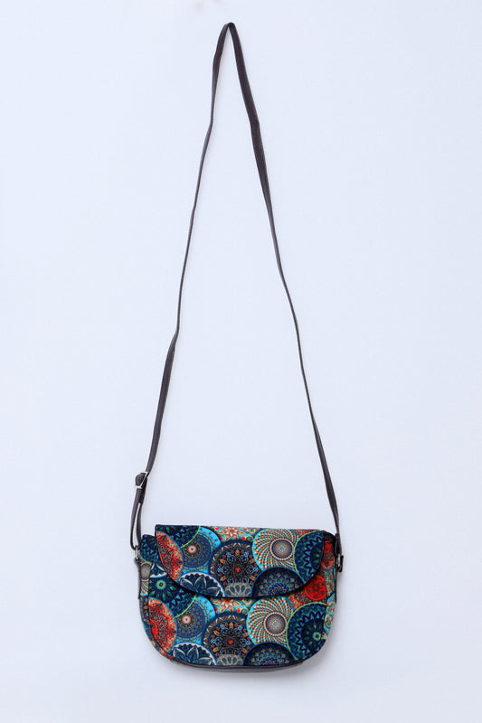 Messenger Bag Mandala Blue