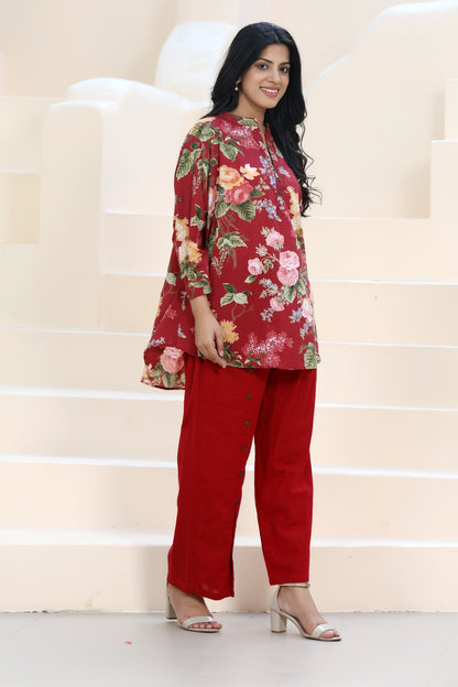 Mezo Dora Set Red Floral