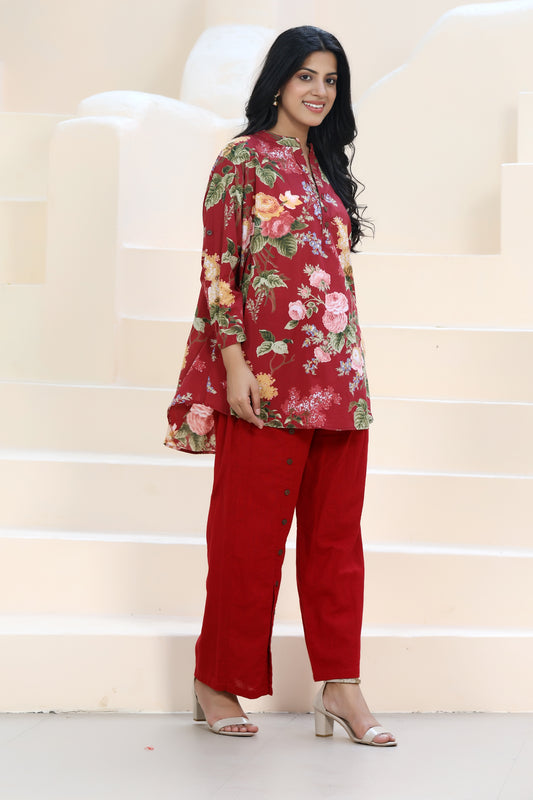 Mezo Dora Set Red Floral