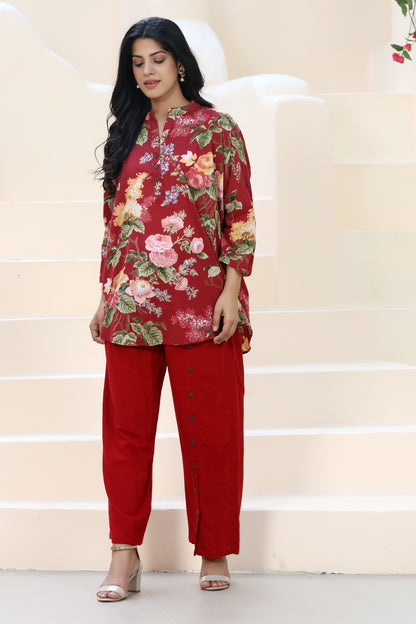 Mezo Dora Set Red Floral