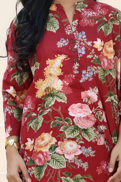 Mezo Dora Set Red Floral